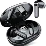 MPWHYL Cuffie Wireless, Bluetoth 5.1 Auricolari Senza Fili ENC 4 Micini Cassa di Ricarica Compatta con Display a LED，IPX7 Impermeabile