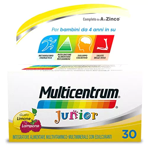 Multicentrum Junior Integratore Alimentare Multivitaminico Multiminerale