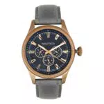 Nautica Orologio Analogueico Quarzo Uomo con Cinturino in Pelle NAPSTB003