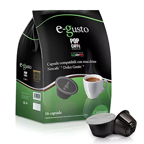 NESCAFE DOLCE GUSTO COMPATIBILE 160 capsule POP CAFFÈ E-GUSTO M. 2 CREMOSO cialde