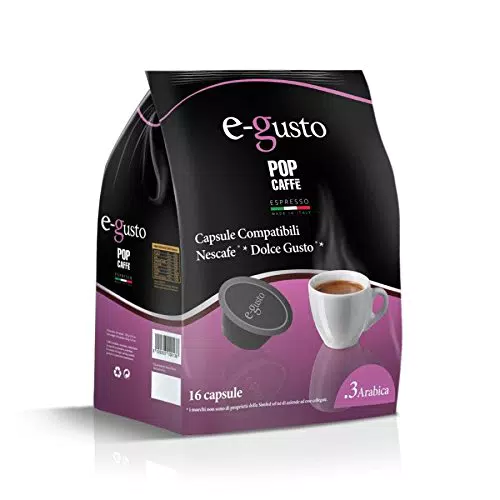 NESCAFE DOLCE GUSTO COMPATIBILE 160 capsule POP CAFFÈ E-GUSTO M. 3 ARABICO cialde