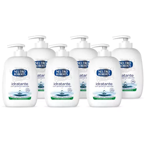 Neutro Robertsapone Liquido Idratante con Glicerinaapone Liquido per le Mani con Ingredienti Naturali - Flacone in Bio Plastica