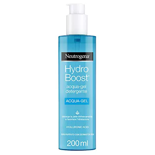 Neutrogena Hydro Boost, Acqua Gel Detergente Viso con Acido Ialuronico