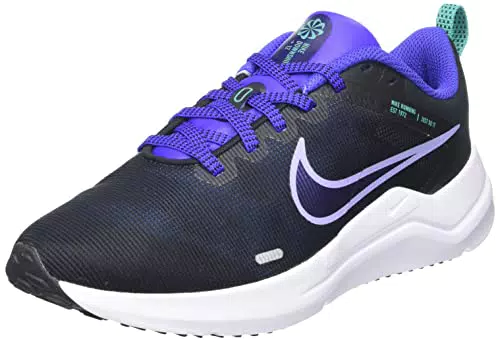 Nike Downshifter 12, Sneaker Donna, nero/viola, 38