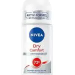 NIVEA Deodorante Dry Comfort Roll-On, affidabile antitraspirante con minerali per una sensazione di pelle secca