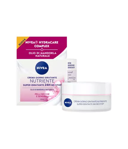 Nivea Essentials Super Idratante 24H Nutriente, Crema Giorno Viso per Pelli Secche e Sensibili