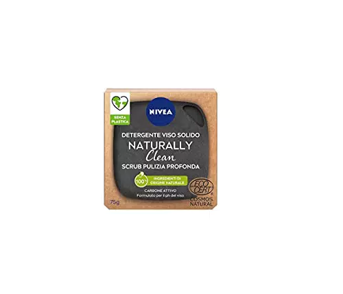 NIVEA NATURALLY CLEAN Scrub Viso Solido Pulizia Profonda 75 g