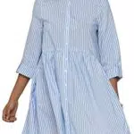 Only ONLDITTE Life Stripe 3/4 Dress Noos Wvn Casual