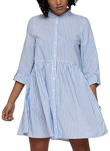 Only ONLDITTE Life Stripe 3/4 Dress Noos Wvn Casual