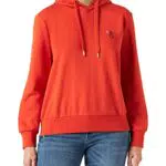 Only Onlnoomi L/S Hood Noos Felpa con Cappuccio, Red Clay/Stampa: Solo Logo
