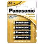 Panasonic Lr 6 Alkaline Power, Batteria Aa, 1.5 V, 4 Pezzi