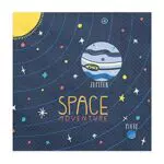 PartyDeco Conf. 20 Tovaglioli Carta Space Adventure per Festa Tema Spazio