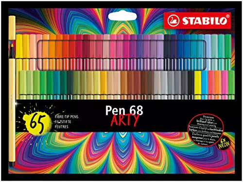 STABILO - Pen 68 Astuccio da 65 Colori assortiti
