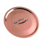 Pentole Agnelli ALCU129T20 Coperchio di Rame Stagnato per Induzione con ponticello inox