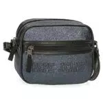 Pepe Jeans Chemistry Tracolla Azzurro 18x15x5 cms PU e poliestere