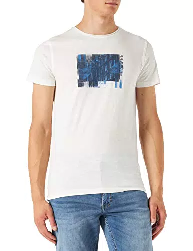Pepe Jeans Sherlock T-Shirt, Uomo, Bianco
