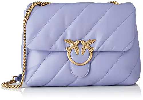 Pinko Love Big Puff Maxi Quilt 6 CL, Borsa Donna, Y79Q_Lavanda-Antique Gold