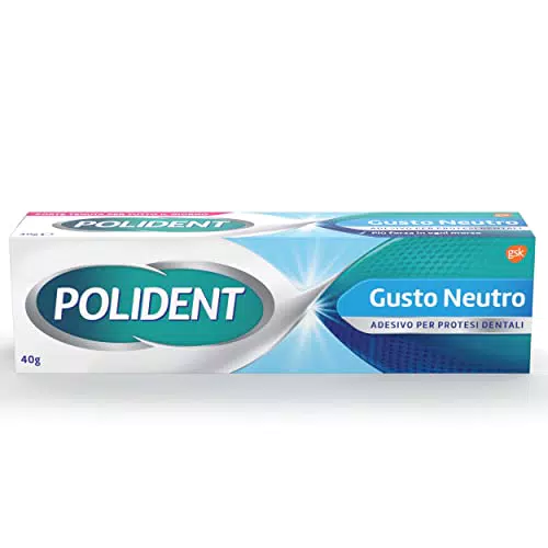 Polident Gusto Neutro, Adesivo per Protesi Dentale, Tenuta Giornaliera