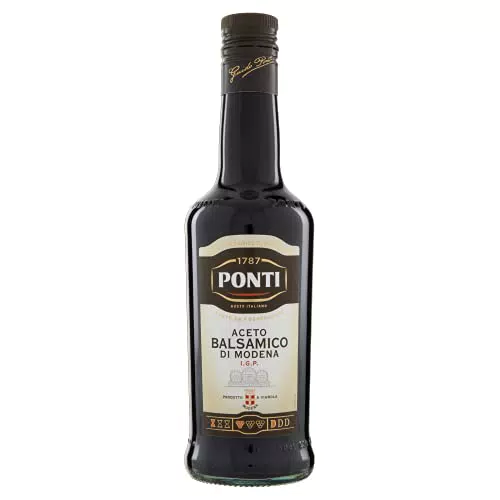 Ponti Aceto Balsamico di Modena I.G.P., Aceto Balsamico di Modena Denso per Condire Carne e Insalata