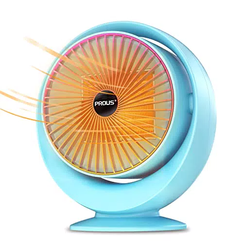 PROUS Termoventilatore Ceramica, 800W Stufa Elettrica Basso Consumo