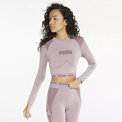 PUMA Evoknit Longsleeve T,Quail,USXL