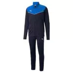 PUMA Tuta Individualrise, Track Uomo, Blu Elettrico Limonade-Peacoat