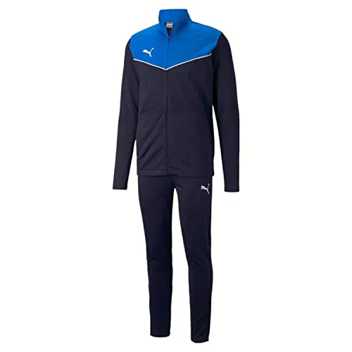 PUMA Tuta Individualrise, Track Uomo, Blu Elettrico Limonade-Peacoat