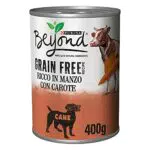 Purina Beyond Grain Free Cibo per Cani Umido Bocconi in Patè con Manzo e Carote