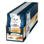 Purina Gourmet Perle Filettini in Salsa Cibo Umido per Gatti con Tacchino