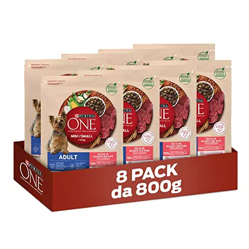 Purina One Mini <10kg Adult Crocchette Cani con Manzo e Riso
