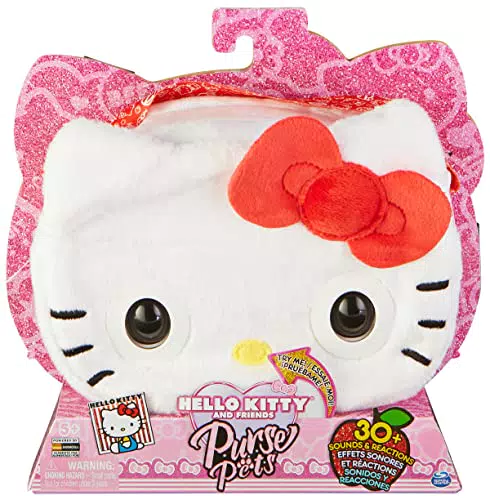 Purse Pets Hello Kitty-Borsa a Tracolla interattiva con 30+ Suoni