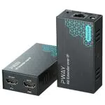 PW-DT236 Extender HDMI su IP 150m/492ft 150m Trasmissione Tramite Cavo di Rete Cat5e / 6/7/8 Supporto Loopout Locale e Trasmissione da 1 a Multipla Tramite lo Switch di Rete