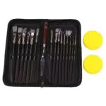 Pyatofyy Set di 15 pennelli per pittura acrilica, e gouache per pittura professionale