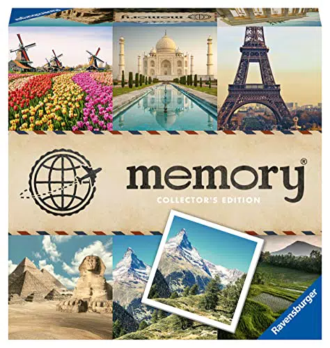 Ravensburger - Memory Viaggi Collector's Edition, 64 Tessere