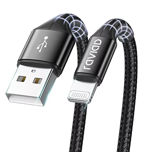 RAVIAD Caricatore iPhone 1M, Nero