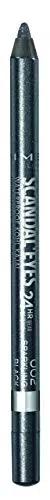 Rimmel London Matita Occhi Waterproof ScandalEyes, 002 Sparkling Black