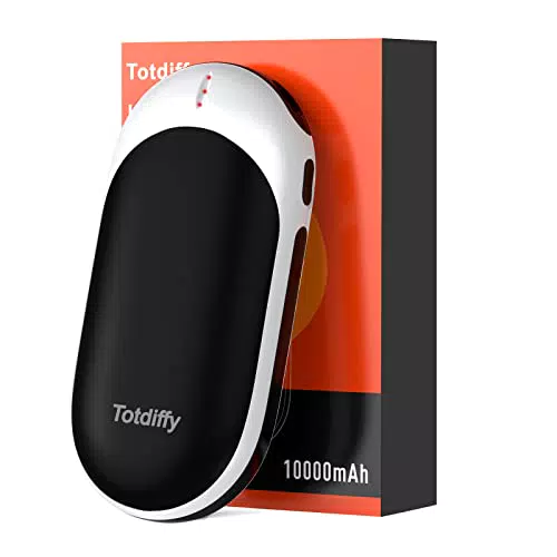 Scaldamani Elettrico, 10000 mAh Scaldamani Riutilizzabilecalda Mani Portatile Elettrico Scaldamani Ricaricabile USB