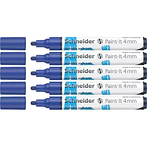 Schneider 120203 Paint-It - Matite acriliche con punta rotonda da 4 mm