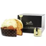 SCIARA - Panettone alla Mandorla 750 grammi con Crema di Mandorla vasetto 190 grammi - Prodotto artigianale - lievitazione naturale - non contiene canditi né ripieni