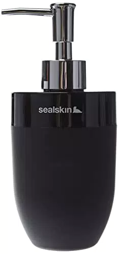 SEALSKIN Bloom Distributore di Sapone, Nero, 87 x 17.9 x 7.7 cm