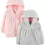 Simple Joys by Carter's Felpe con Cappuccio in Pile con Zip a Tutta Lunghezza Bimba