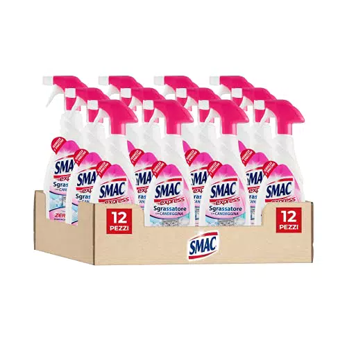 Smac Express - Sgrassatore con Candeggina, Detergente Spray con Azione Sgrassante e Igienizzante