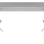 SOLLUX LIGHTING Merida 2 Lampada Da Soffitto Lampada Da Soffitto Minimalista Per Interni Paralume Mobile Lampadina GU10 2 x 40 W 2 x 12 W LED Grigio Acciaio Verniciato A Polvere 30 x 6 x 16 cm
