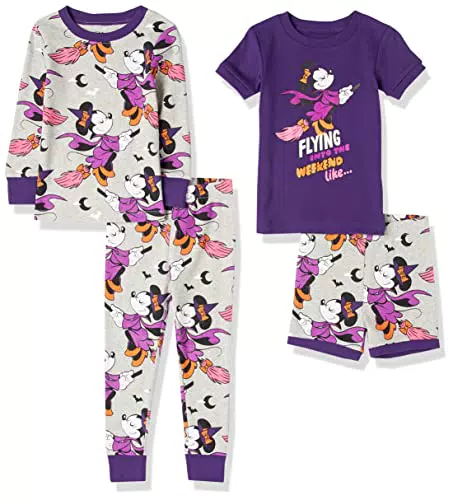Spotted Zebra Disney Star Wars Marvel Frozen Princess Snug-Fit Cotton Pajamas Sleepwear Set Pigiamainnie/Halloween