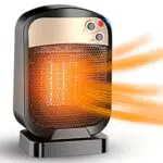 Stufetta Elettrica Basso Consumo 1800W Portatile Termoventilatore Ceramica Protezione Multipla
