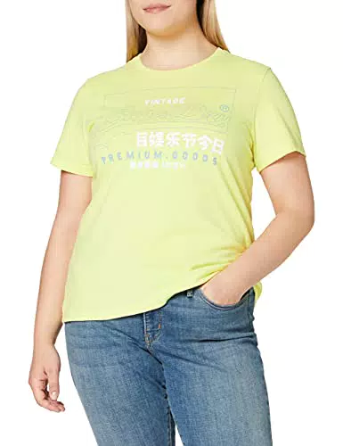 Superdry PG Label Outline Entry Tee T-Shirt, Verde, 42 / L Donna