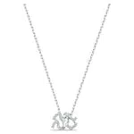 Swarovski Pendente Zodiac II, Acquario, Bianco, Mix di placcature