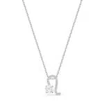 Swarovski Pendente Zodiac IIeone, Biancoix di placcature