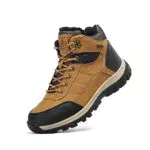 TARELO Scarpe da Invernali Uomo Neve Stivali Giallo 43