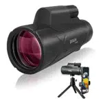 Telescopio monoculare 10×50 con oculare grande da 25 mm